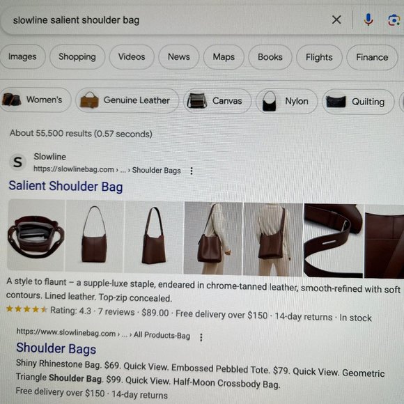 SLOWLINE SALIENT SHOULDER BAG - Picture 1 of 4